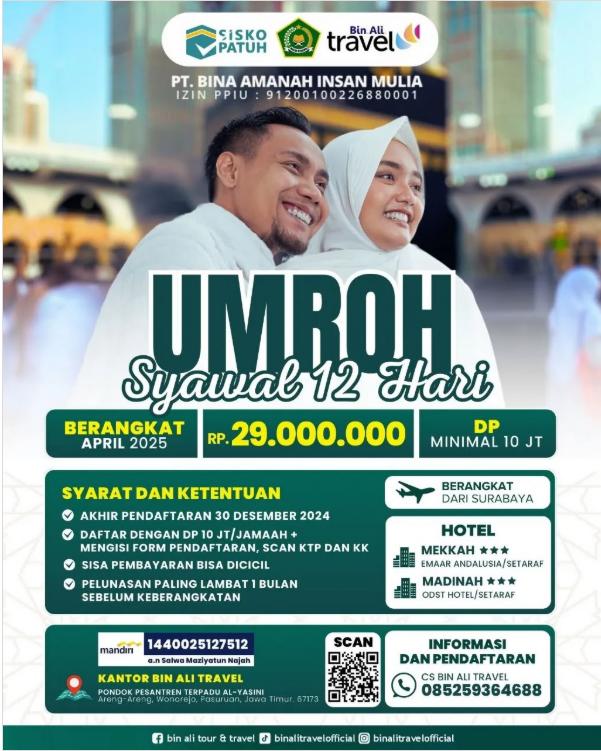 Umrah Syawal 12 Hari 