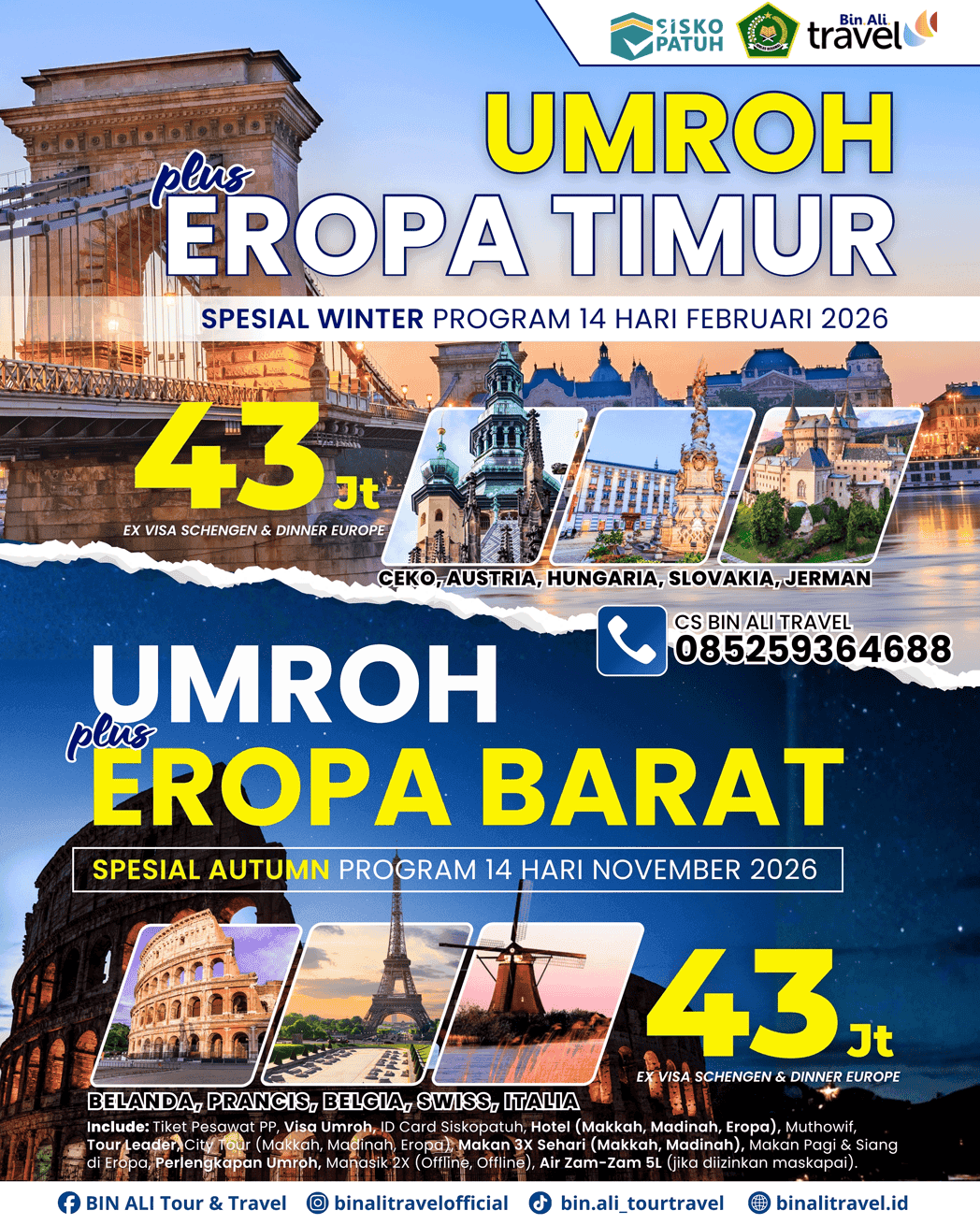 UMROH + EROPA BARAT NOVEMBER 2026
