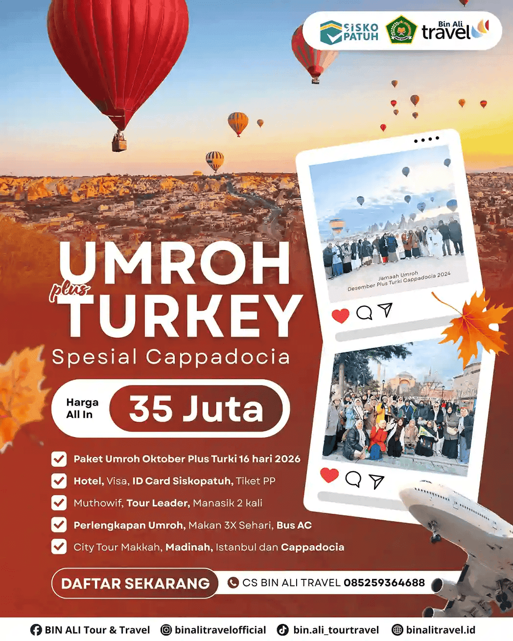 UMROH + TURKI CAPPADOCIA OKTOBER 2026